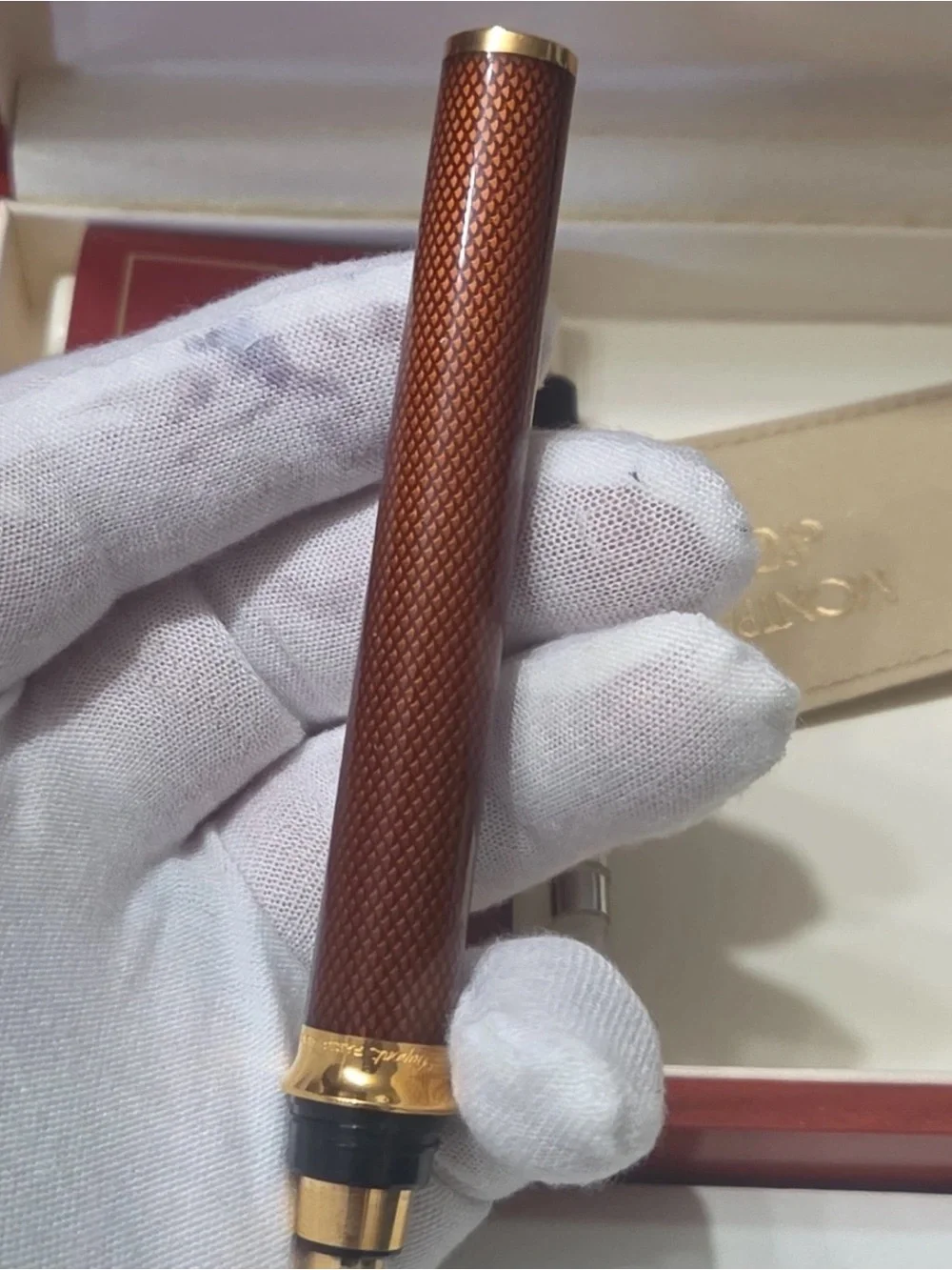 S.T. Dupont Chairman Brown & Gold Rollerball Pen